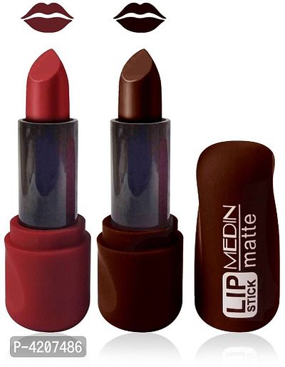 Medin Paris super matte lipstick cosmetics makup combo set of 2