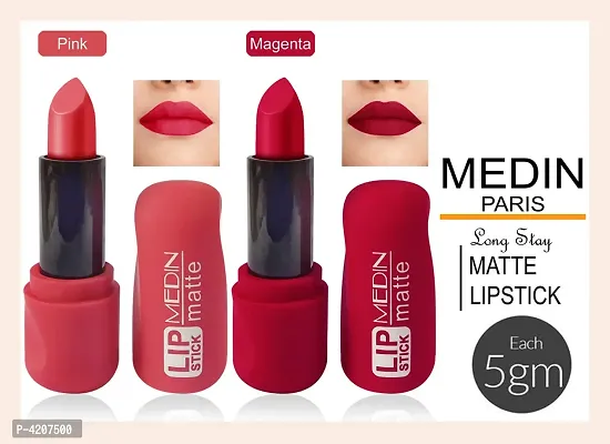 Medin Paris super matte lipstick cosmetics makup combo set of 2