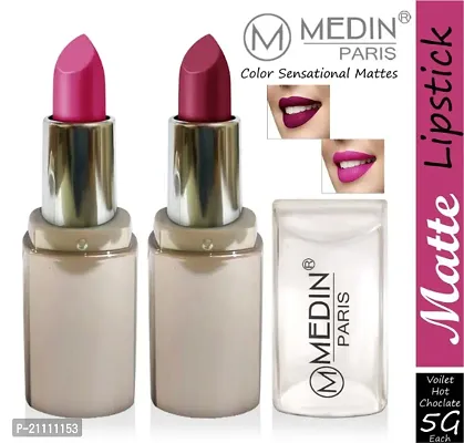 Medin Paris New Sensational Matt Matte LIPSTICK Combo set of 2-thumb0