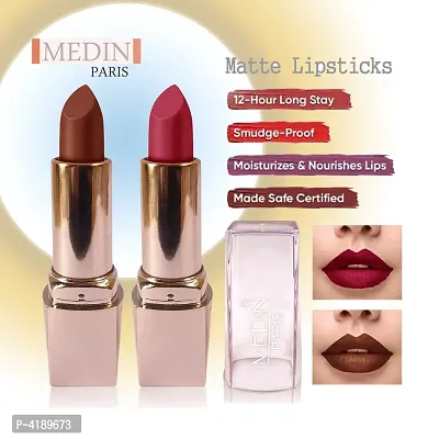 Medin Paris my look matte lipsticks cosmetics makeup combo set 0f 2