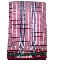 Lafabriqueind Pure Cotton Bankura Gamcha, Breathable Pure Cotton Gamucha for Men | Heavy Design 60 GSM Bath Towel Gamucha for Men  Women Pack of 1 (Size-2 mtr, Multicolor)-thumb2
