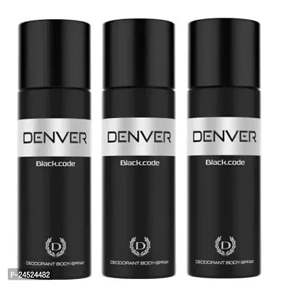 Denver body spray (Black code) (Pack of 3)-thumb0