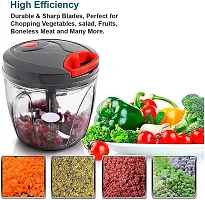 Mumma's LIFE- Big Size Kitchen Dori Handy Vegetable and Fruit Manual Onion Dry Fruit Salad Maker Vegetable Quick Chopper (1000 ml)-thumb2