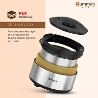 Stainless Steel Thermoware Casserole With Lid For Roti Chapati Double Wall Insulated Hot Pot For Hot Meal Chapati Curry Set Of 1-thumb2