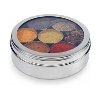 Mummas LIFE Stainless Steel Masala Box Spice Box (Stainless Steel)-thumb3