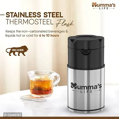 Stainless Steel Thermosteel Flask (Pack of 1, Steel/Chrome, Steel) (800 ML)-thumb4