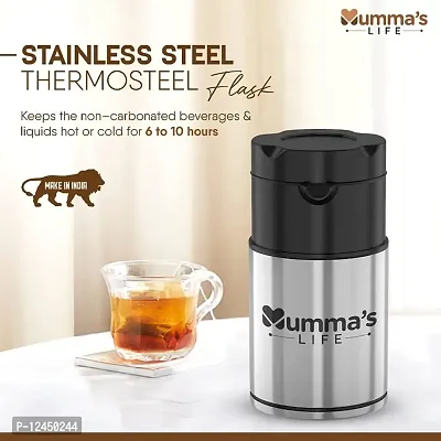 Stainless Steel Thermosteel Flask (Pack of 1, Steel/Chrome, Steel) (1500ML)-thumb2