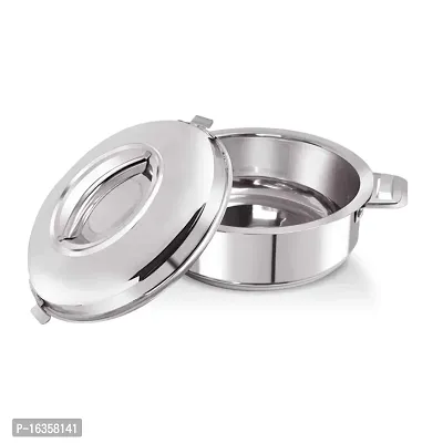 Stainless Steel Solid Casserole - Set of 1, Silver (500ML)-thumb2