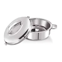 Stainless Steel Solid Casserole - Set of 1, Silver (1000ML)-thumb1