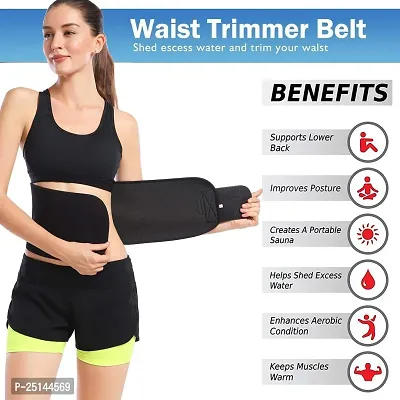 Buy Sweat Slim Belt for Men and Women, Tummy Trimmer, Body Shaper, Sauna  Waist Trainer - Free Size (Black Color) Online In India At Discounted Prices