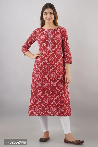 Fancy Cotton Printed Kurtas For Women-thumb0