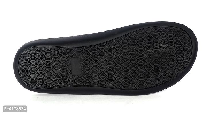 Men's Multicoloured Self Design Synthetic Leather Slip-On Slippers-thumb4