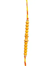 ANAWARIYAS Sandalwood fragrance beads Rakhi For Brother Traditional Rakhi For Brother-thumb1