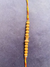 ANAWARIYAS Sandalwood fragrance beads Rakhi For Brother Traditional Rakhi For Brother-thumb2