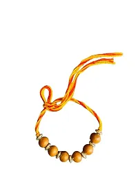 ANAWARIYAS Sandalwood fragrance beads Rakhi For Brother,Traditional Rakhi For Brother-thumb3