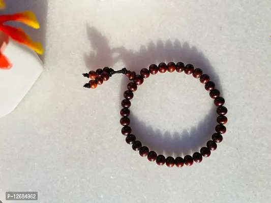 ANAWARIYAS Red sandalwood bracelet (Beads size 6mm)-thumb3