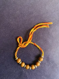 ANAWARIYAS Sandalwood fragrance beads Rakhi For Brother,Traditional Rakhi For Brother-thumb2