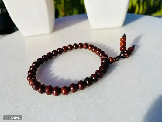 ANAWARIYAS Red sandalwood bracelet (Beads size 6mm)-thumb4