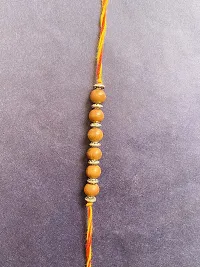 ANAWARIYAS Sandalwood fragrance beads Rakhi For Brother,Traditional Rakhi For Brother-thumb1