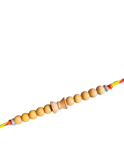 ANAWARIYAS Sandalwood fragrance beads Rakhi For Brother Traditional Rakhi For Brother