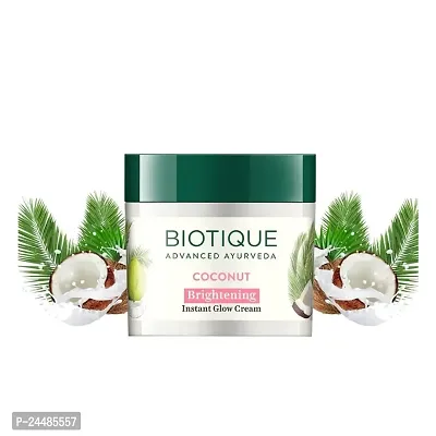Biotique Coconut Whitening and Brightening Cream, 50g-thumb0