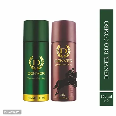 DENVER Hamilton Deo, Ace Body Deo Spray (165ML Each) - Combo Set of 2| Long Lasting Luxury Fragrance Deodorant | Specially For Men-thumb3