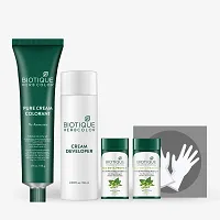 Biotique Herbcolor Conditioning Hair Colour l Ammonia Free Hair Color l 9 Organic Herbal Extracts l Natural and Healthy Shine l 50g + 110ml| Darkest Brown 3N (Pack of 1)-thumb2