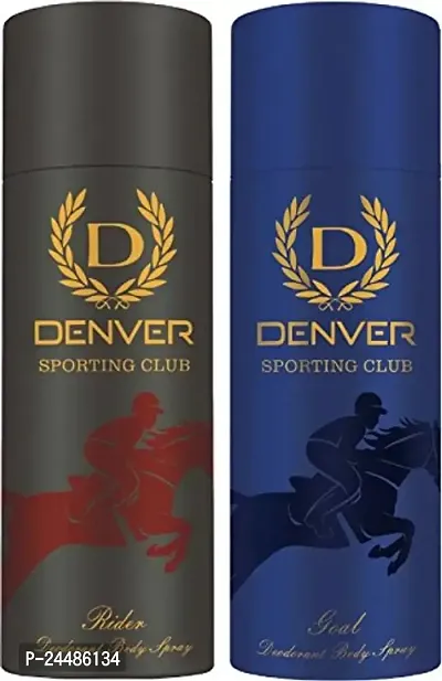 Denver Sporting Club Rider and Sporting Club Goal - 165ML Each (Combo Set of 2) For Men-thumb0