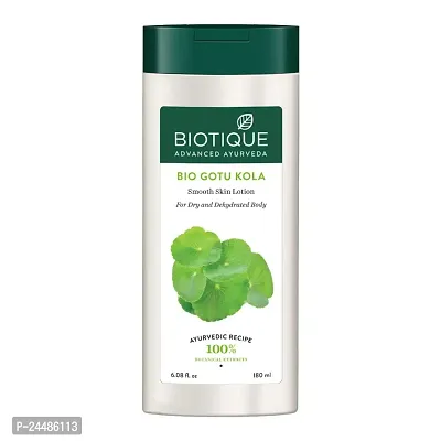 Biotique Gotu Kola Smooth Skin Body Lotion for Dry Skin, 180 ml-thumb0