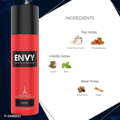 ENVY Fiery Deodorant Spray - 120ML | Long Lasting Deo for Men-thumb5