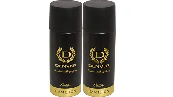 DENVER Caliber Deodorant -165ML (Pack Of 2) | Long Lasting Deo Body Spray for Men-thumb2