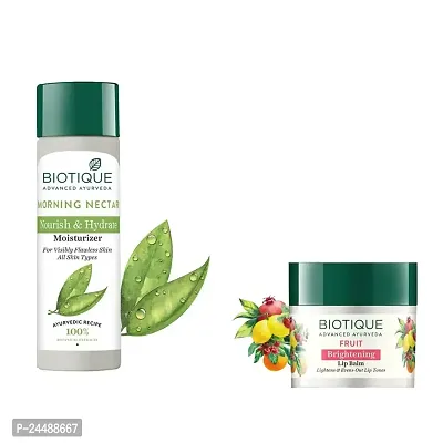 Biotique Set Of Lotion  Lip Balm-thumb0