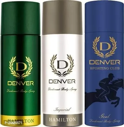 Denver Hamilton  Imperial  Sporting Club Goal Deodorant For Men (165ml) (Pack of 3)