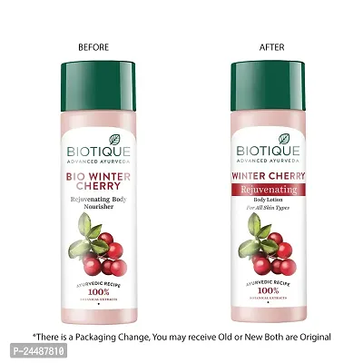 Biotique Winter Cherry Rejuvenating Body Lotion | Moisturizes and Hydrates the Skin | Prevents Ageing, Wrinkles and Dark Spots| 100% Botanical Extracts| Suitable for All Skin Types | 120ml-thumb3