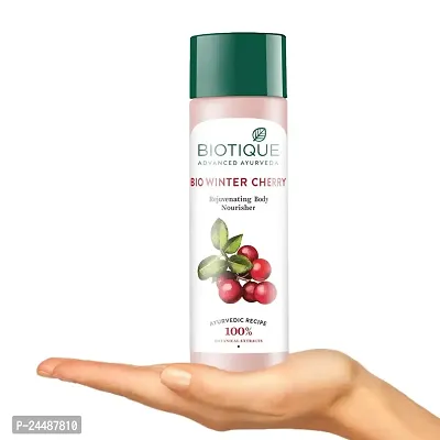 Biotique Winter Cherry Rejuvenating Body Lotion | Moisturizes and Hydrates the Skin | Prevents Ageing, Wrinkles and Dark Spots| 100% Botanical Extracts| Suitable for All Skin Types | 120ml-thumb4