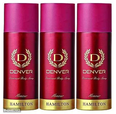 Denver Hamilton Honour Deo Pack of 3 (165 ML)