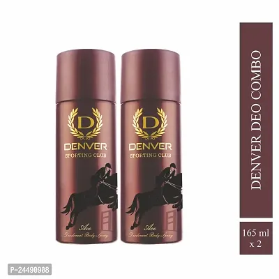 DENVER Hamilton Ace Body Deodorant - 165MLEach (Pack of 2) | Long Lasting Deodorants | Luxury Fragrance for Men-thumb2