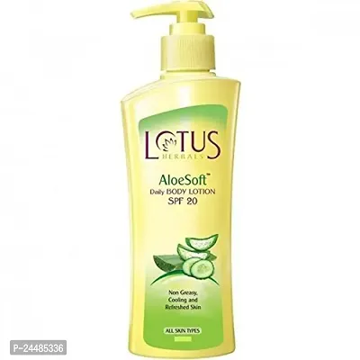 Lotus Herbals Aloesoft Daily Body Lotion | Non Greasy | Cools and Refreshes Skin | SPF 20 | For All Skin Types | 250ml-thumb4