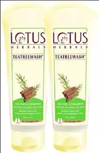 LOTUS Herbals TEATREEWASH Tea Tree  Cinnamon Anti-Acne Oil Control Face Wash (240 g)-thumb1