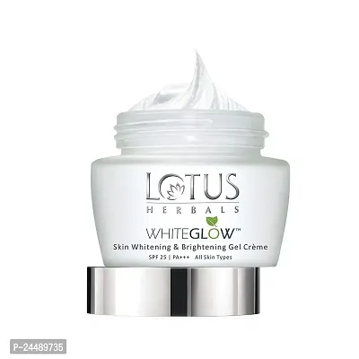 Lotus Herbals Whiteglow Skin Whitening  Brightening Gel Cream SPF 25 Pa +++, 60g| Oatmeal  Yogurt Skin Whitening Scrub, 50g-thumb3