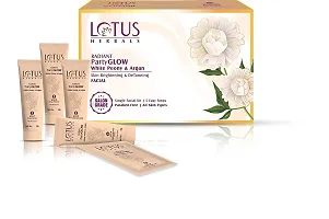 Lotus Herbals Radiant Partyglow White Peony, Argan Skin Brightening  Detaning Facial Kit 1 KIT and Radiant Pearl Facial Kit for Lightening  Brightening skin with Pearl dust  Green Tea 37g 1 Kit-thumb2