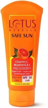 LOTUS HERBALS Safe Sun Vitamin-C MatteGEL Daily Sunscreen - SPF 50 PA+++ (75 g)-thumb1