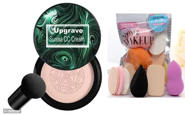 Upgrave Sunisa foundation waterproof cc cream Foundation  (Beige, 30 g)  and Makeup Puff