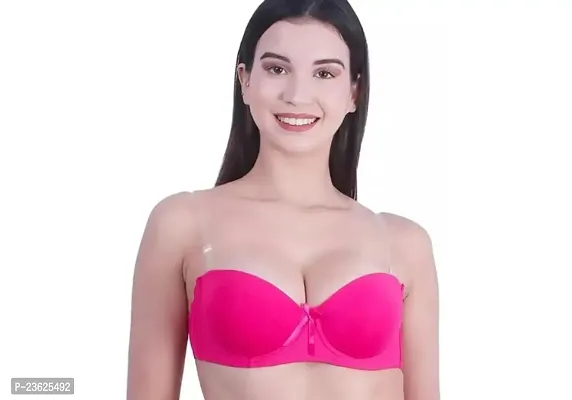 Stylish Fancy Polycotton Solid Padded Bras For Women-thumb0