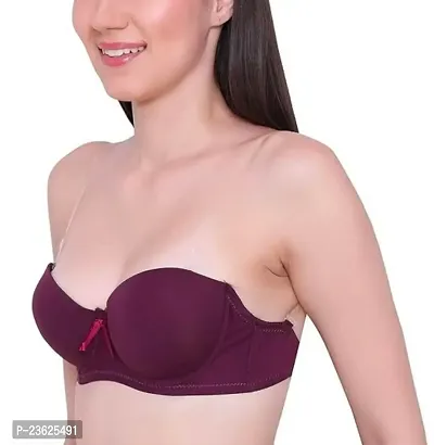 Stylish Fancy Polycotton Solid Padded Bras For Women-thumb2