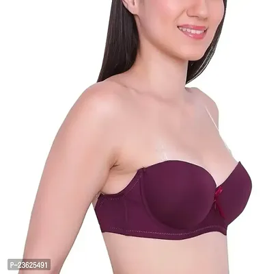 Stylish Fancy Polycotton Solid Padded Bras For Women-thumb3