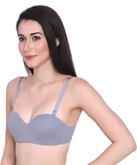 Womens Everyday Padded Underwired Demi Bra T Shirt Padded underwired Push Up Bra.-thumb1