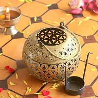 Crafts Home Decor Handcrafted Beautiful Hanging Metal Lota Candle Holder Antique Shade Box-thumb1