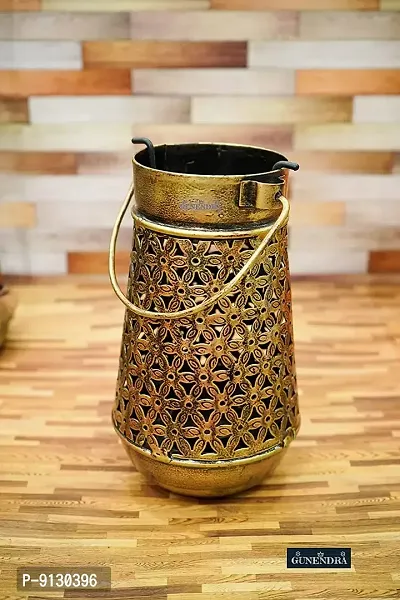 Crafts Wrought Iron Handi Diya Lantern Candle Holder for Birthday-thumb0