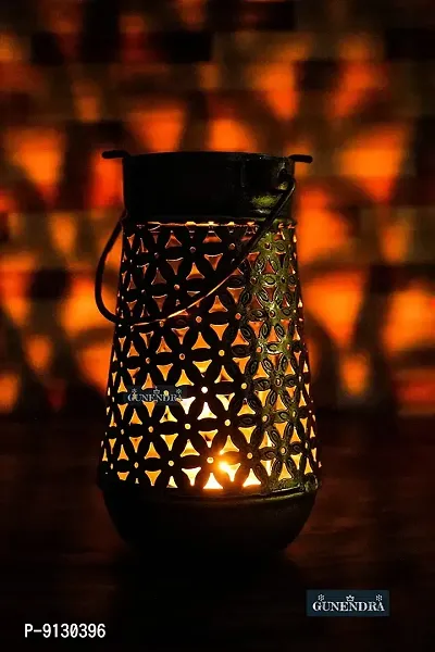 Crafts Wrought Iron Handi Diya Lantern Candle Holder for Birthday-thumb2